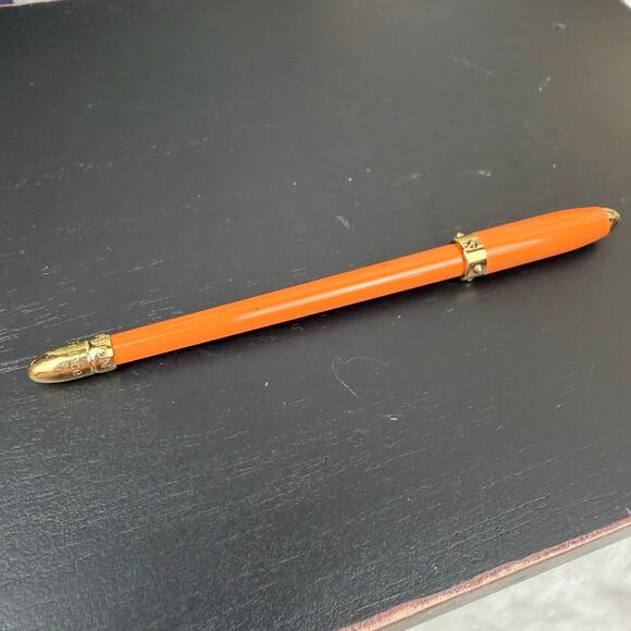 Louis Vuitton orange agenda ink pen. Used good condition!! - Picture 2 of 11